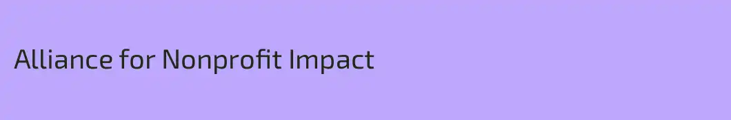 Alliance for Nonprofit Impact